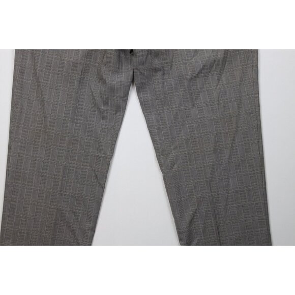Vtg 90s Ralph Lauren Mens 42x30 Distressed Rayon Gabardine Wide Leg Chino Pants - Picture 15 of 16